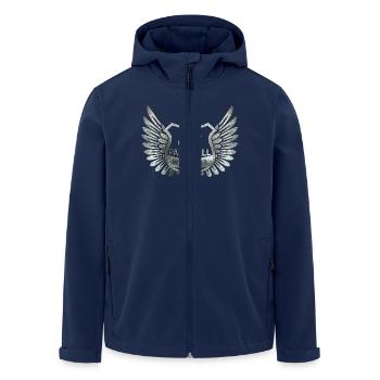 paintball - Veste softshell homme en polyester recyclé Stanley/Stella - marine - Devant - AI Model Male 185 light (185cm)
