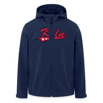 Köln - Recycelte Männer Softshell-Jacke von Stanley/Stella - Navy - Vorne - AI Model Male 185 light (185cm)