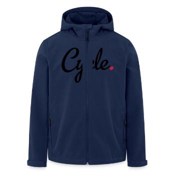 Radsport - Recycelte Männer Softshell-Jacke von Stanley/Stella - Navy - Vorne - AI Model Male 185 light (185cm)