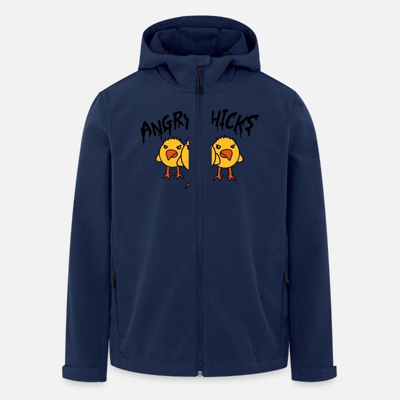 Angry Chicks - Veste softshell homme en polyester recyclé Stanley/Stella - marine