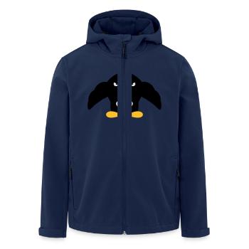 Muscle Penguin - Recycelte Männer Softshell-Jacke von Stanley/Stella - Navy - Vorne - AI Model Male 185 light (185cm)