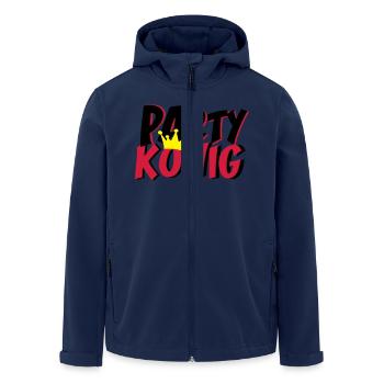 King Party - Veste softshell homme en polyester recyclé Stanley/Stella - marine - Devant - AI Model Male 185 light (185cm)