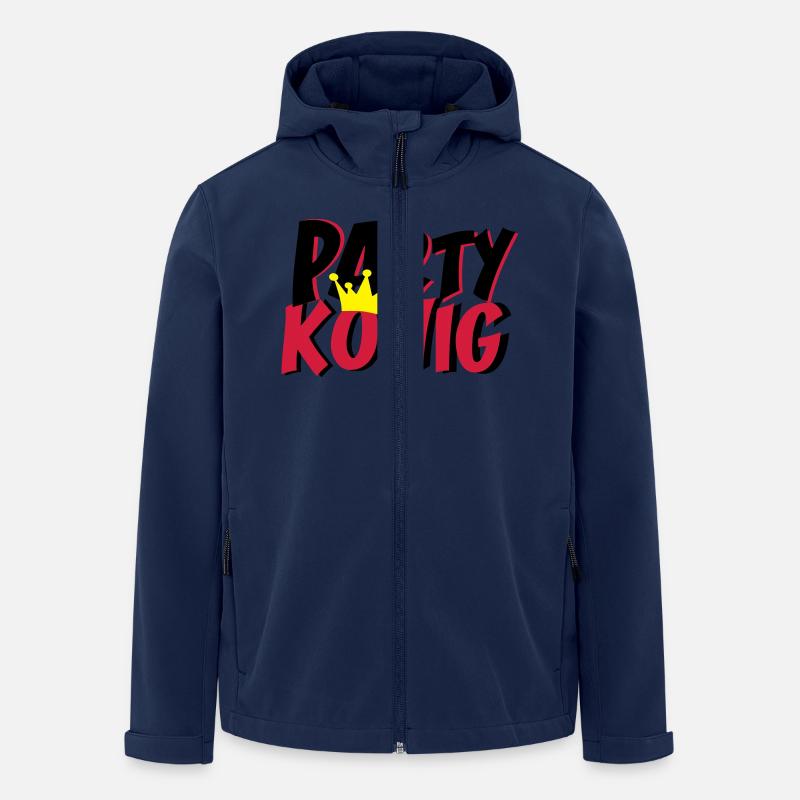 Partykönig - Recycelte Männer Softshell-Jacke von Stanley/Stella - Navy