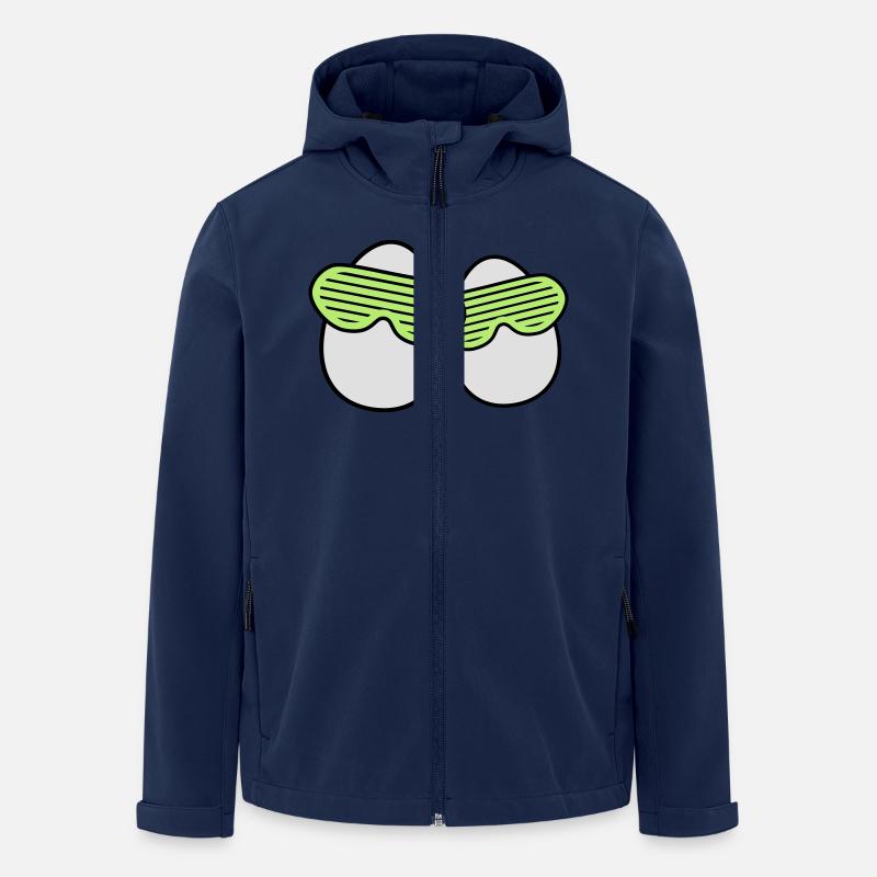 Funky Eggs - Veste softshell homme en polyester recyclé Stanley/Stella - marine