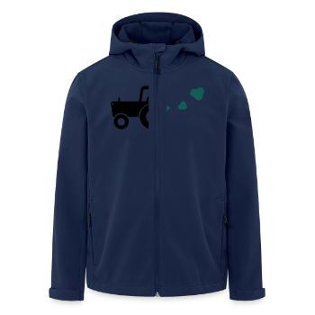 Trecker - Recycelte Männer Softshell-Jacke von Stanley/Stella - Navy - Vorne - AI Model Male 185 light (185cm)