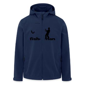 Fisherman - Recycelte Männer Softshell-Jacke von Stanley/Stella - Navy - Vorne - AI Model Male 185 light (185cm)