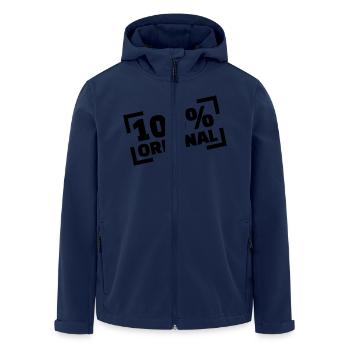 100% Original - Veste softshell homme en polyester recyclé Stanley/Stella - marine - Devant - AI Model Male 185 light (185cm)