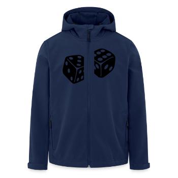 Dice - Men’s Recycled Softshell Jacket by Stanley/Stella - navy - Front - AI Model Male 185 light (185cm)