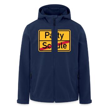 Party - Recycelte Männer Softshell-Jacke von Stanley/Stella - Navy - Vorne - AI Model Male 185 light (185cm)