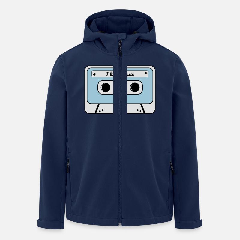 Kassette - Recycelte Männer Softshell-Jacke von Stanley/Stella - Navy