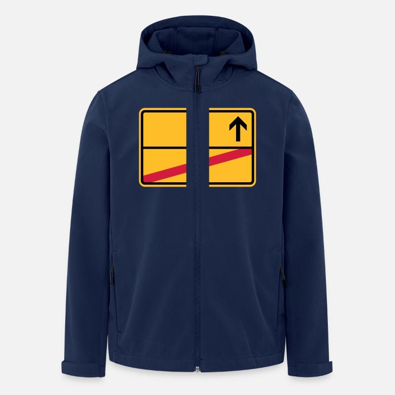 Ortsschild - Recycelte Männer Softshell-Jacke von Stanley/Stella - Navy