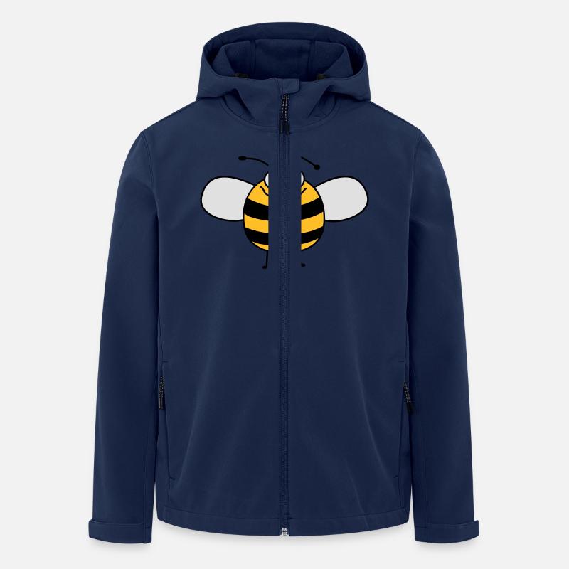 Lustige Süße Kinder Biene / Hummel - Recycelte Männer Softshell-Jacke von Stanley/Stella - Navy