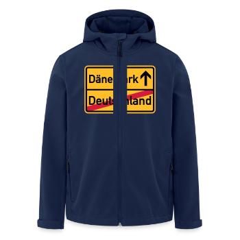 Dänemark - Recycelte Männer Softshell-Jacke von Stanley/Stella - Navy - Vorne - AI Model Male 185 light (185cm)