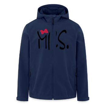 mrs - Men’s Recycled Softshell Jacket by Stanley/Stella - navy - Front - AI Model Male 185 light (185cm)