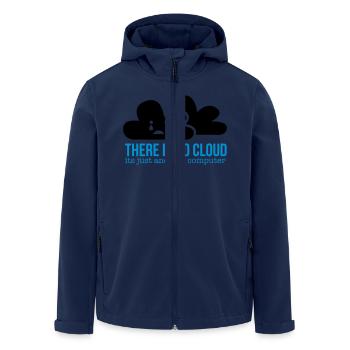 cloud - Men’s Recycled Softshell Jacket by Stanley/Stella - navy - Front - AI Model Male 185 light (185cm)
