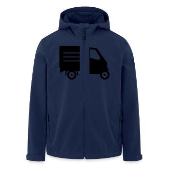 Piaggo Ape - Recycelte Männer Softshell-Jacke von Stanley/Stella - Navy - Vorne - AI Model Male 185 light (185cm)