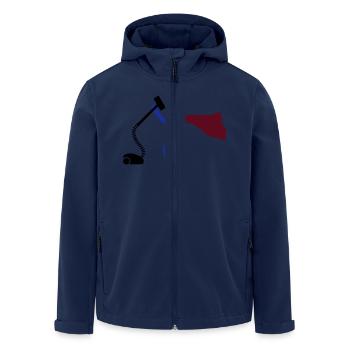 Staub saugen HEH 3 farb Vektor - Recycelte Männer Softshell-Jacke von Stanley/Stella - Navy - Vorne - AI Model Male 185 light (185cm)