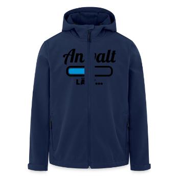 Anwalt - Recycelte Männer Softshell-Jacke von Stanley/Stella - Navy - Vorne - AI Model Male 185 light (185cm)