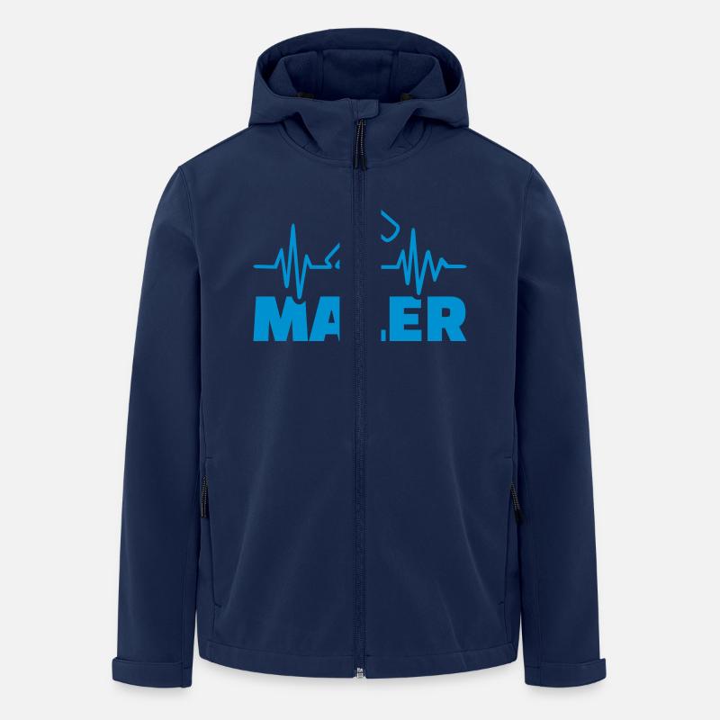 Maler - Recycelte Männer Softshell-Jacke von Stanley/Stella - Navy