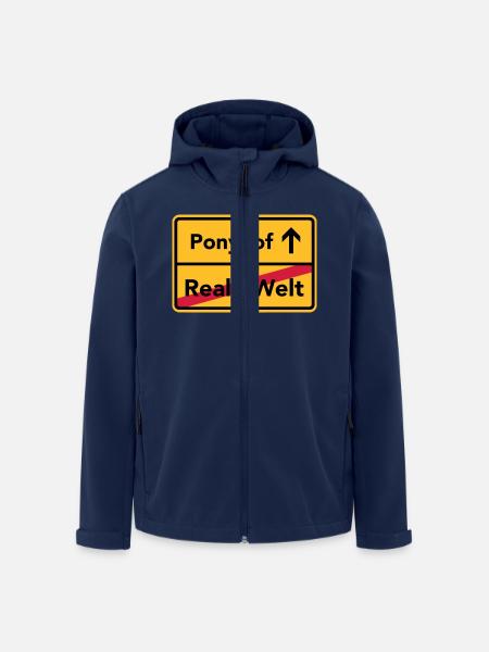 Ponyhof - Recycelte Männer Softshell-Jacke von Stanley/Stella - Navy