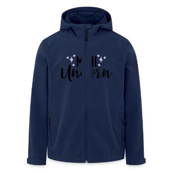 Unicorn - Recycelte Männer Softshell-Jacke von Stanley/Stella - Navy - Vorne - AI Model Male 185 light (185cm)
