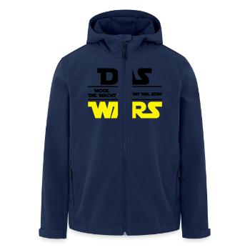 das_wars_02 - Recycelte Männer Softshell-Jacke von Stanley/Stella - Navy - Vorne - AI Model Male 185 light (185cm)