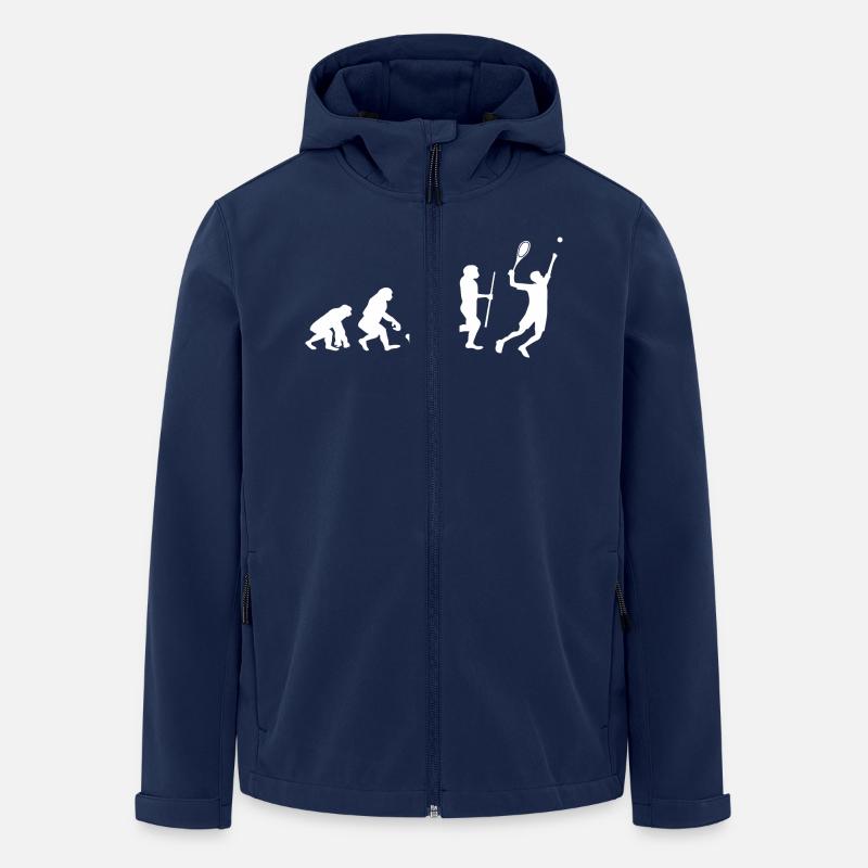 Evolution of Tennis - Recycelte Männer Softshell-Jacke von Stanley/Stella - Navy