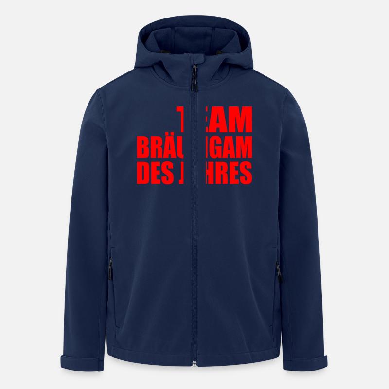 Team bräutigam - Recycelte Männer Softshell-Jacke von Stanley/Stella - Navy