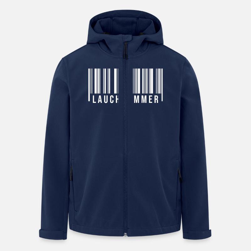 Lauchhammer Strichcode - Recycelte Männer Softshell-Jacke von Stanley/Stella - Navy