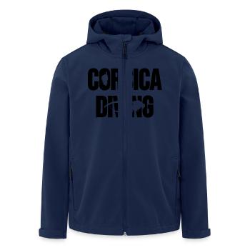 J'peux pas, j'ai plongée sous marine, en Corse. - Veste softshell homme en polyester recyclé Stanley/Stella - marine - Devant - AI Model Male 185 light (185cm)