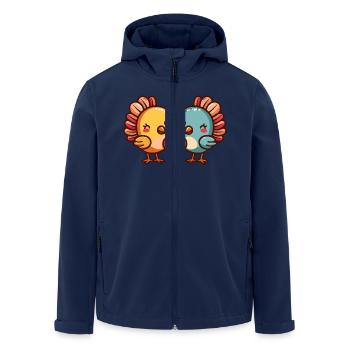 Truthan Paar Liebe Valentinstag - Recycelte Männer Softshell-Jacke von Stanley/Stella - Navy - Vorne - AI Model Male 185 light (185cm)