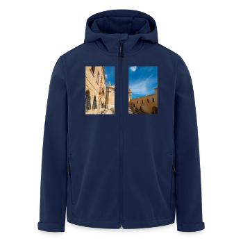 Gozo Cathedral of the Assumption Malta - Men’s Recycled Softshell Jacket by Stanley/Stella - navy - Front - AI Model Male 185 light (185cm)