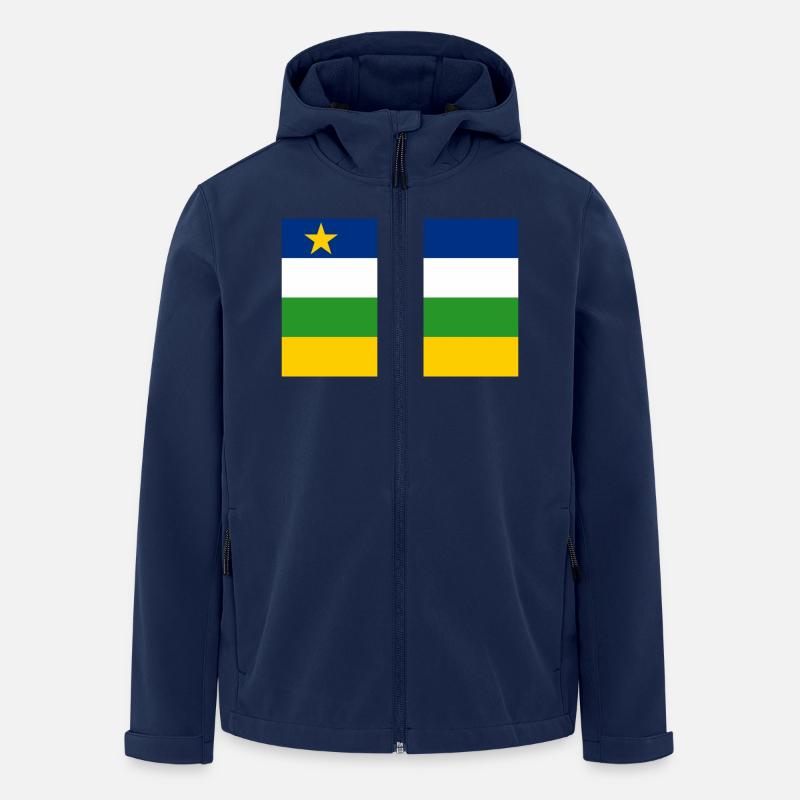 Zentralafrikanische Republik - Recycelte Männer Softshell-Jacke von Stanley/Stella - Navy