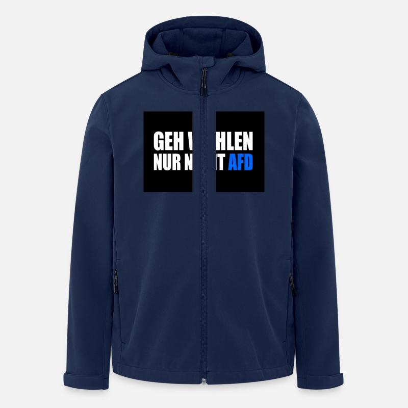 Afd - Recycelte Männer Softshell-Jacke von Stanley/Stella - Navy