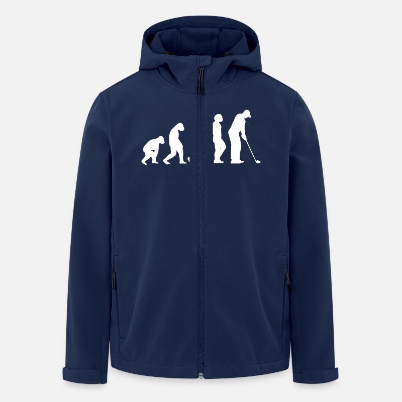Golfer Evolution Golf - Men’s Recycled Softshell Jacket by Stanley/Stella - navy