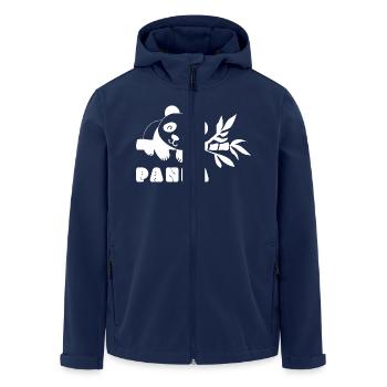 Panda Cute China Bear Animal Saying Gift Idea - Men’s Recycled Softshell Jacket by Stanley/Stella - navy - Front - AI Model Male 185 light (185cm)
