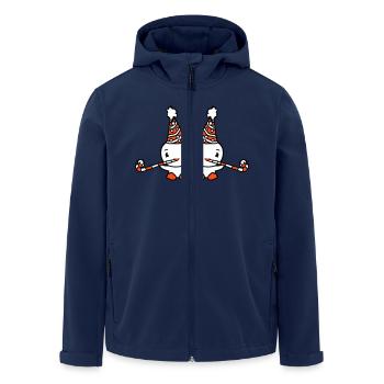2 Enten Geburtstag Party Hut Zwei Tröten Jahre alt - Recycelte Männer Softshell-Jacke von Stanley/Stella - Navy - Vorne - AI Model Male 185 light (185cm)
