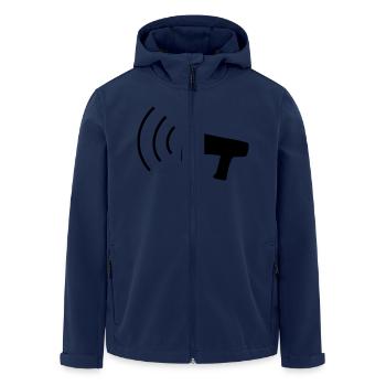 Megaphon - Veste softshell homme en polyester recyclé Stanley/Stella - marine - Devant - AI Model Male 185 light (185cm)