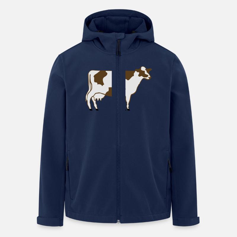 Milchkuh - Recycelte Männer Softshell-Jacke von Stanley/Stella - Navy