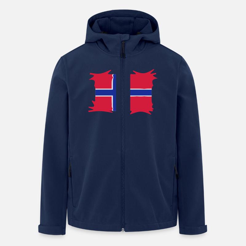 norwegen3 - Recycelte Männer Softshell-Jacke von Stanley/Stella - Navy