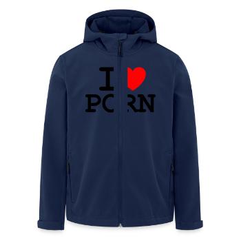 Je aime porno - Veste softshell homme en polyester recyclé Stanley/Stella - marine - Devant - AI Model Male 185 light (185cm)
