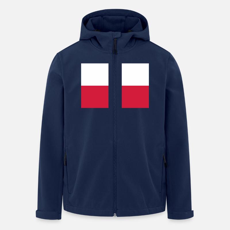 Polen - Recycelte Männer Softshell-Jacke von Stanley/Stella - Navy