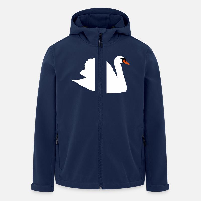 schwan - Recycelte Männer Softshell-Jacke von Stanley/Stella - Navy