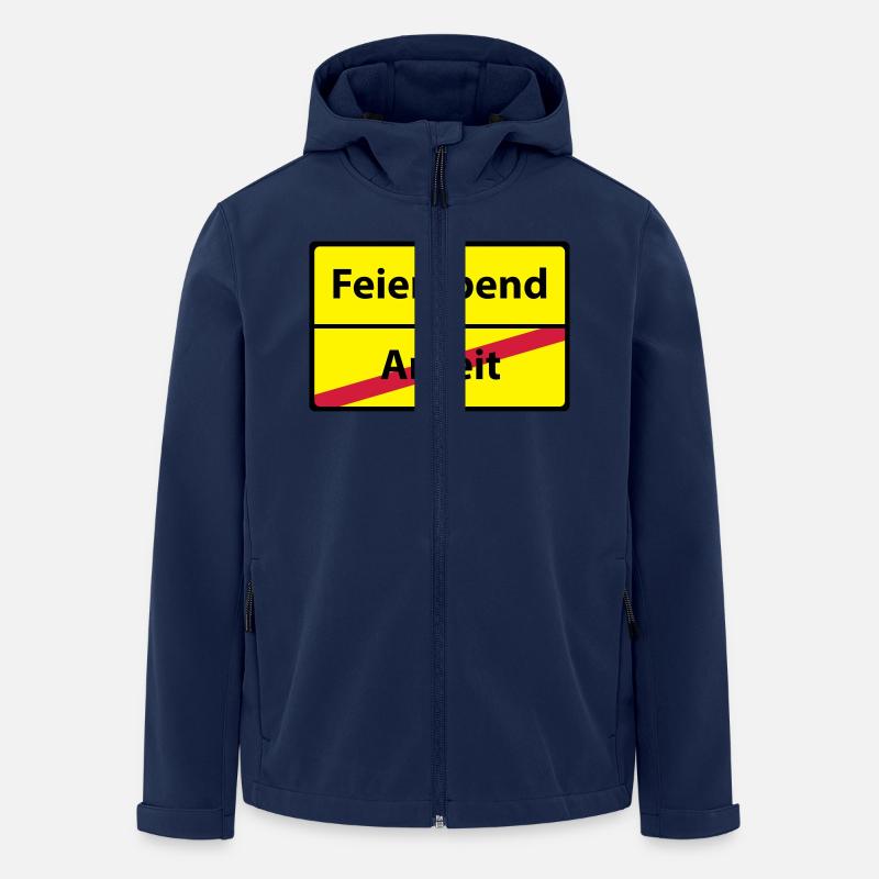 Arbeit Feierabend - Recycelte Männer Softshell-Jacke von Stanley/Stella - Navy