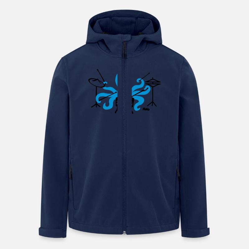 Octopus (c2) - Veste softshell homme en polyester recyclé Stanley/Stella - marine