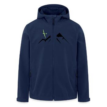 Mountain Soaring - Recycelte Männer Softshell-Jacke von Stanley/Stella - Navy - Vorne - AI Model Male 185 light (185cm)