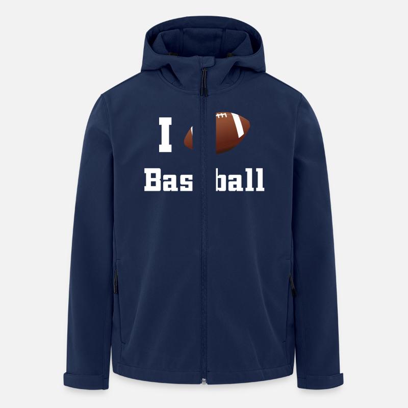 J'aime Baseball - Veste softshell homme en polyester recyclé Stanley/Stella - marine