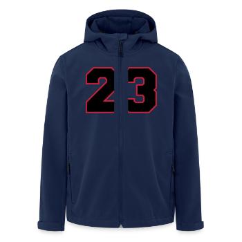 Number23 - Veste softshell homme en polyester recyclé Stanley/Stella - marine - Devant - AI Model Male 185 light (185cm)