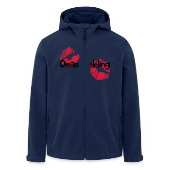 Omas Liebling - Recycelte Männer Softshell-Jacke von Stanley/Stella - Navy - Vorne - AI Model Male 185 light (185cm)