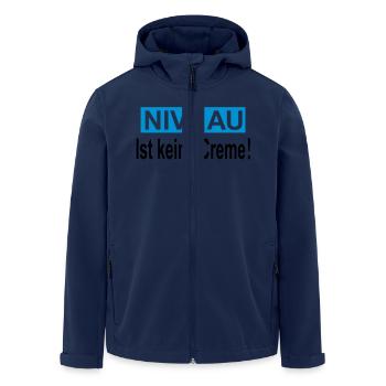 level - Men’s Recycled Softshell Jacket by Stanley/Stella - navy - Front - AI Model Male 185 light (185cm)